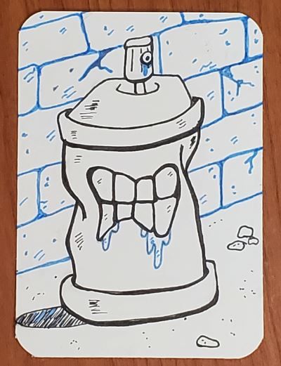 Spray Can Graffiti Drawing, Graffiti Art Project, Easy Graffiti Drawings Street Art, Easy Graffiti Drawing Ideas, Graffiti Art Drawing Characters, Graffiti Spray Can Drawing, Spray Can Character, Spray Can Drawing, Drawing Ideas Graffiti