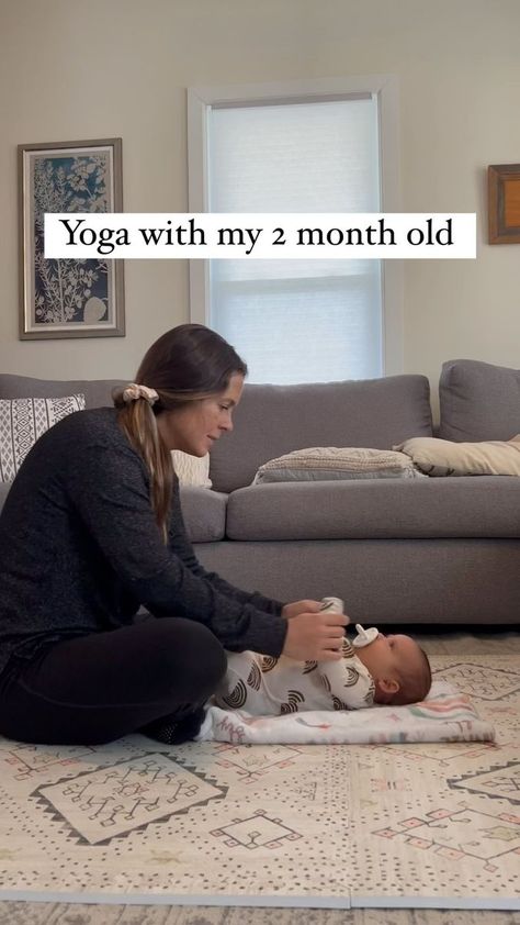 Kristen McGrath 🙃 on Reels | My Sun and Stars · You Make Me Happy 2 Month Old Activities, Baby Yoga Poses, Yoga Post, Postpartum Meals, Bed Yoga, Postnatal Yoga, Passing Gas, Relieve Gas, Spatial Awareness