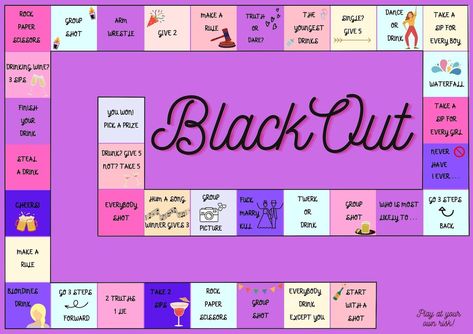 Black-out Drankspel Feestspel Drankspel Bordspel Voor - Etsy 27 Birthday, Drunk Games, Drinking Board Games, Bachelorette Party Drinks, Diy Party Games, Bored Games, Casino Birthday, Outside Games, Drinking Games For Parties