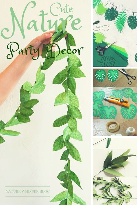 Chic Decor Diy, Jungle Thema, Nature Party, Shabby Chic Decor Diy, Boho Style Design, Diy Pinata, Free Nature, Theme Nature, Craft Decor