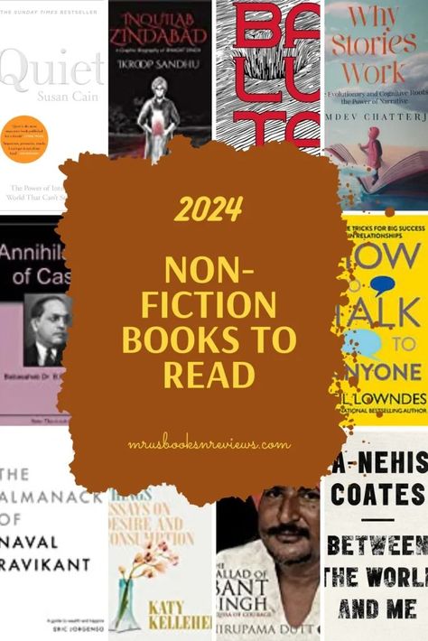 Non-fiction Books to read in 2024 (1) Best Nonfiction Books 2023, Must Read Non Fiction Books, Best Nonfiction Books, Best Autobiographies To Read, 2024 Reading List, Best Non Fiction Books For Women, Books 2024 Must Read, Books To Read 2024, 2024 Books To Read