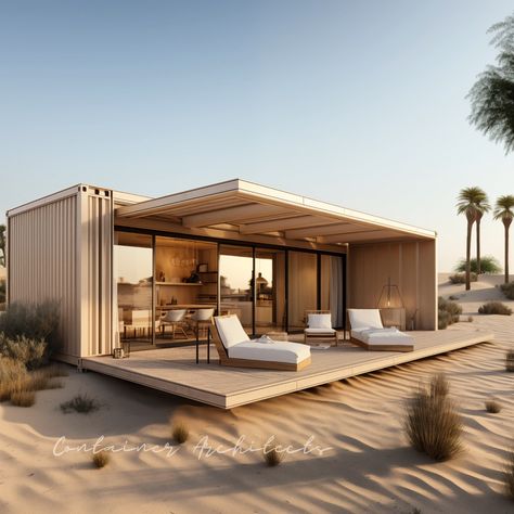 BoxHaus Designs Co. | Container Home Plans (@containerarchitects) • Instagram-Fotos und -Videos Sloping Lot House Plan, Container Home Plans, Pod House, Shipping Container Home Designs, Modern Small House Design, Wooden Deck, Tiny House Loft, Building A Container Home, Container Architecture