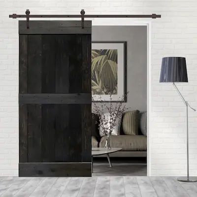 Double Sliding Barn Doors, Barn Door Installation, Wood Barn Door, Interior Sliding Barn Doors, Barn Door Kit, Black Barn, Metal Barn, Double Barn Doors, Diy Barn Door