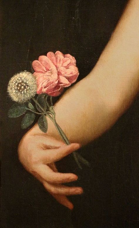 Hand Flowers, Holding Flowers, Victorian Art, Old Paintings, Aesthetic Painting, Hand Holding, Romantic Art, Ethereal Art, Detail Art