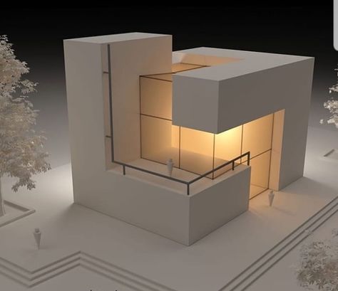 Cubic House, Architecture Concept Design, Sketchbook Architecture, Cubes Architecture, Maquette Architecture, Vogue Design, Instagram Concept, Modeling Design, Architectural Presentation