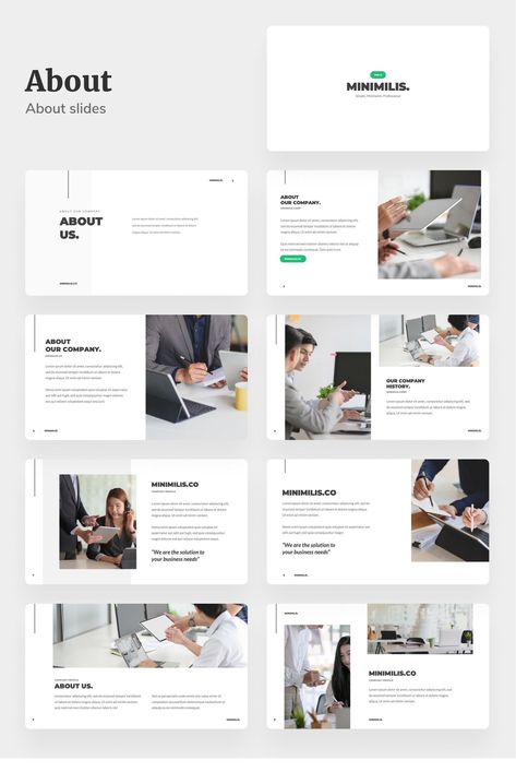 Minimilis Vol. 2 Presentation Template Minimal Presentation Design, Presentation Slide Design, Simple Ppt, Minimal Presentation, 보고서 디자인, Presentation Slides Design, Professional Powerpoint Presentation, Presentation Deck, Business Fonts