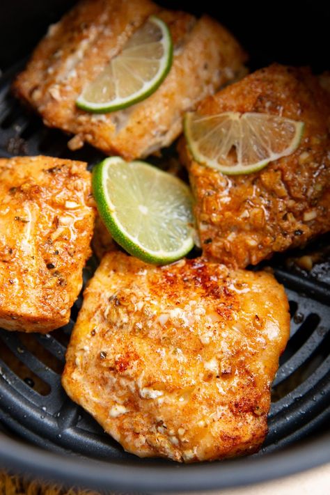 Chili Lime Air Fryer Cod - The Roasted Root Fresh Cod Fish Recipes Air Fryer, One Pan Air Fryer Meals, Airfryer Cod Recipes Healthy, Recipe For Cod Fish In Air Fryer, Seabass Recipe Airfryer, Aip Air Fryer, Air Fryer White Fish, Cod In Air Fryer Healthy, Airfryer Cod