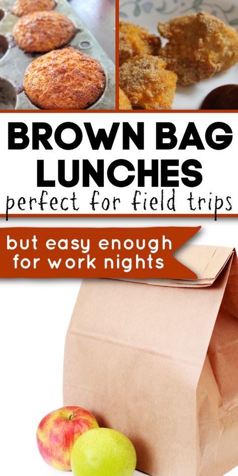 School Lunch For Teachers, School Lunch That Doesnt Need To Be Cold, Paper Bag Lunch Ideas Food, Outside Lunch Ideas, Take Along Lunch Ideas, Easy Sack Lunch Ideas, Packed Lunch For Field Trip, Easy Field Trip Lunches, Easy Brown Bag Lunch Ideas