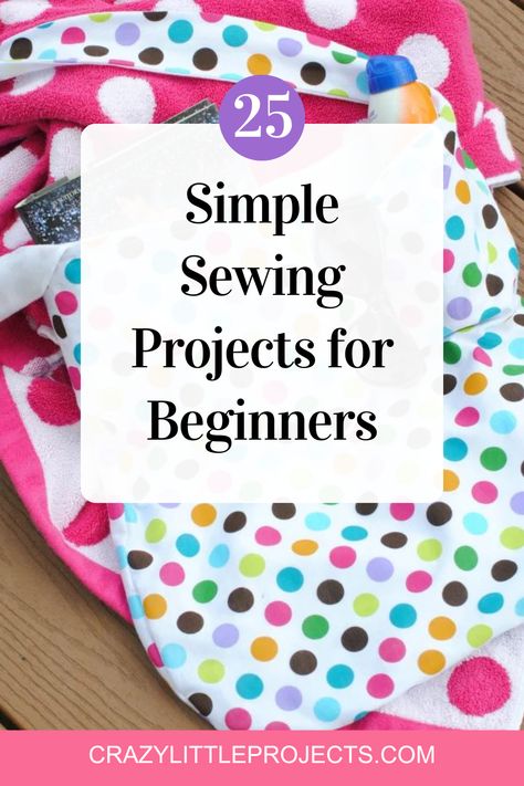 Need an easy project to help you learn to sew? These projects are perfect for new sewers. Try one today. Everyday Sewing Projects, Diy Simple Sewing Projects, Crafty Sewing Projects, Polyester Sewing Projects, Easy Free Patterns Sewing, Easy Things To See For Beginners, Starting Sewing Projects, How To Sew For Beginners Step By Step, Learn To Sew Projects