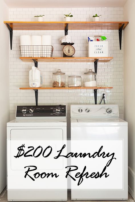 Laundry is not an exciting task, y’all. But that doesn’t mean you have to live with an ugly space! Let's get that garage laundry nook space updated and refreshed on the cheap! Laundry Room Refresh, Quarantine Activities, Laundry Nook, Garage Laundry, Room Refresh, Creative Craft, The Garage, Exeter, Fresh And Clean