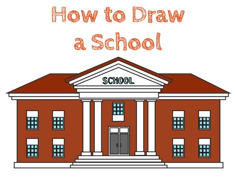 How to Draw a School Easy #School #SchoolDrawing #HowtoDrawaSchool #BuildingDrawing #Building #Column #ColumnDrawing #EasyDrawing #DrawingTutorial #StepbyStep #StepbyStepDrawing #Sketch #Sketching #BuildingSketch #Art #ArtWork #SchoolBuilding #SchoolHouse School Drawing Building Easy, Tux Paint, How To Dr, How To Build Steps, Building Sketch, Building Drawing, Drawing Templates, School Building, Drawing For Beginners