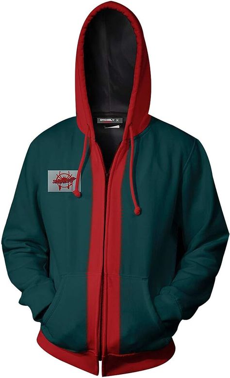 Amazon.com: NewDong Adult & Kids Miles Morales Hoodie Sweatshirt Zipper Jacket Coat Cosplay Costume Green Cotton, Dark Green, XX-Large : Clothing, Shoes & Jewelry