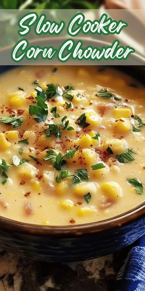 Slow Cooker Corn Chowder Crock Pot Corn Chowder Easy, Potato Corn Chowder Soup Crock Pot, Corn Chowder Crockpot Vegetarian, Chicken Corn Chowder Crock Pot Healthy, Crock Pot Corn And Potato Chowder, Spicy Corn Chowder Crockpot, Corn Chowder Recipe No Bacon, Corn Chowder Recipe Easy Fast, Barefoot Contessa Corn Chowder