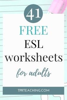 Free ESL Worksheets for Adults (41 Great Resources) Teach English Online or teach abroad with these free lesson plans and teaching materials. #esl #eslworksheets | TPR Teaching Esl For Adults Lesson Plans, Beginner English Lessons For Adults, Esl Worksheets For Beginners, Worksheets For Adults, Best Language Learning Apps, Esl Ideas, Esl Learning, Teach English Online, English Knowledge