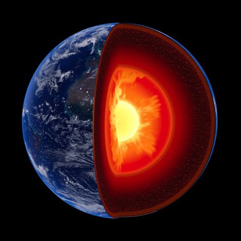 Puzzling Layer of 'Stiff' Rock May Lurk Deep Inside Earth  A new layer of stiff rock may unexpectedly exist deep inside Earth, researchers say. San Andreas Fault, Seismic Wave, Outer Core, Earth's Mantle, Earth's Magnetic Field, Earth's Core, University Of Rochester, Plate Tectonics, Magnetic Field