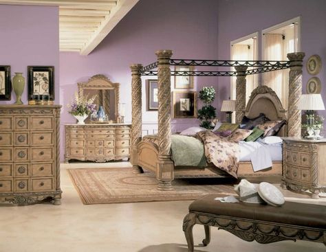 more Laura Ashley, pretty South Shore Bedroom Set, King Size Bedroom Furniture Sets, Master Beds, Rooms To Go Bedroom, Shore Furniture, Ashley Bedroom Furniture Sets, King Size Canopy Bed, Ashley King, Ashley Furniture Bedroom