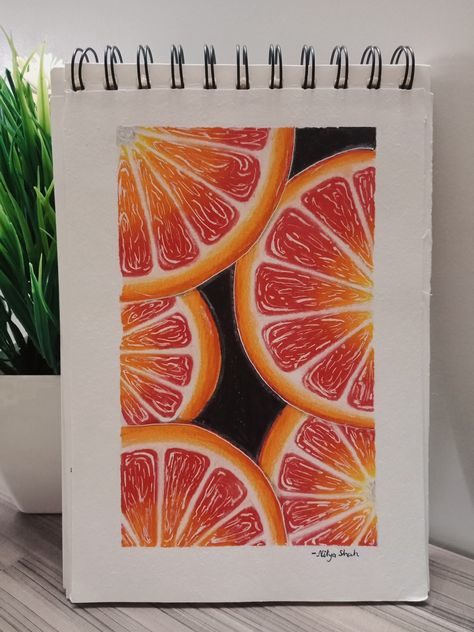 Colour Pencil Drawing Images, Sketches With Pencil Colours, Drawing Color Pencil Ideas, Aesthetic Colourful Drawing, Crayons Colour Drawing, Colour Full Drawing Ideas, A5 Size Paintings, Color Pencil Painting Ideas, Drawing Using Pencil Colours