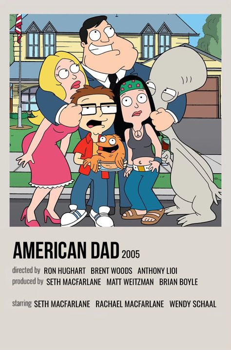 American Dad Wallpaper, Movie Hacks, Series Posters, Series Poster, Polaroid Posters, Polaroid Poster, Cartoon Posters, Cartoon Wall, Film Posters Vintage