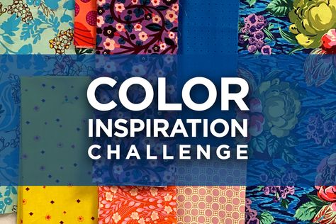 Color Inspiration Challenge | seattle modern quilt guild Quilting Challenge Ideas, Quilt Challenge Ideas, Quilt Guild Challenge Ideas, Quilt Guild Program Ideas, Quilt Guild Programs, Create Color Palette, Challenge Ideas, Anna Maria Horner, Quilt Pattern Download