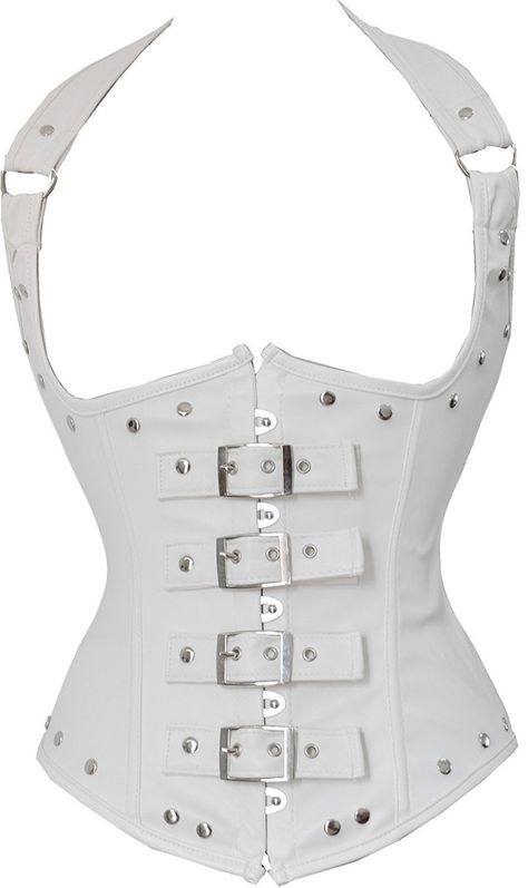 Blidece Women's Fashion PU Leather Halter Shoulder Straps Underbust Corset Top *** Check this awesome image  : Plus size body shaper Size 10 Women Outfits, Cheap Corset, Corset Steampunk, Corset Costumes, Corset Vest, Waist Corset, Steampunk Corset, Boned Corsets, Leather Halter