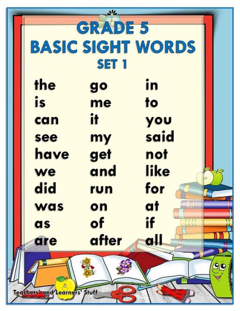 BASIC SIGHT WORDS (Grade 5) Free Download - DepEd Click Reading Materials For Grade 5 English, Basic Sight Words For Grade 5, Basic Sight Words Free Printable, Grade 5 Sight Words, Sight Words For Grade 1, 5th Grade Sight Words, Dolch Basic Sight Words, Grade 5 English, Story Examples