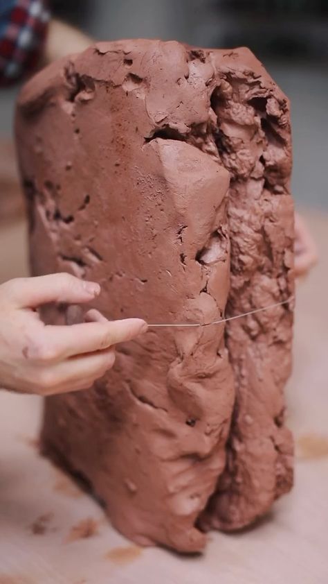 floriangadsby on Instagram: Slicing through a block of reclaimed clay to then be cut wedged and finally thrown into a simple side plate. For most flatware I prefer to… Dune Oc, Clay For Pottery, Simple Plates, Ceramics Aesthetic, Profile Maker, Clay Photography, Clay Block, Clay Aesthetic, Iphone Wallpaper Earth