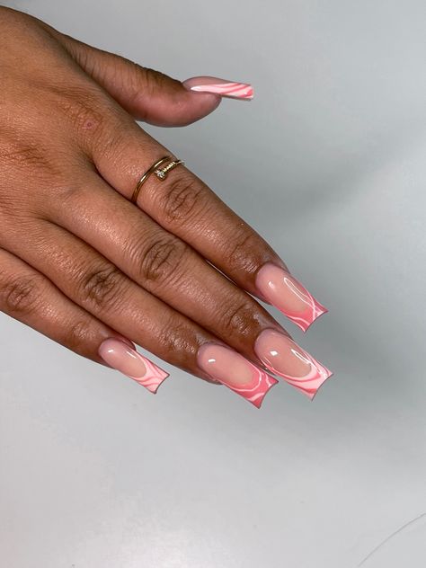 Medium length nails
French tip nails
Acrylic nails
Pink nails
Nude nails Pink French Swirl Nails, French Nails With Swirls, Summer Nails Tapered Square, Pink Nails Tapered Square, Pink Square Nails Design, Biab Designs, Nails With Swirls, Nails Tapered Square, Nails Tapered