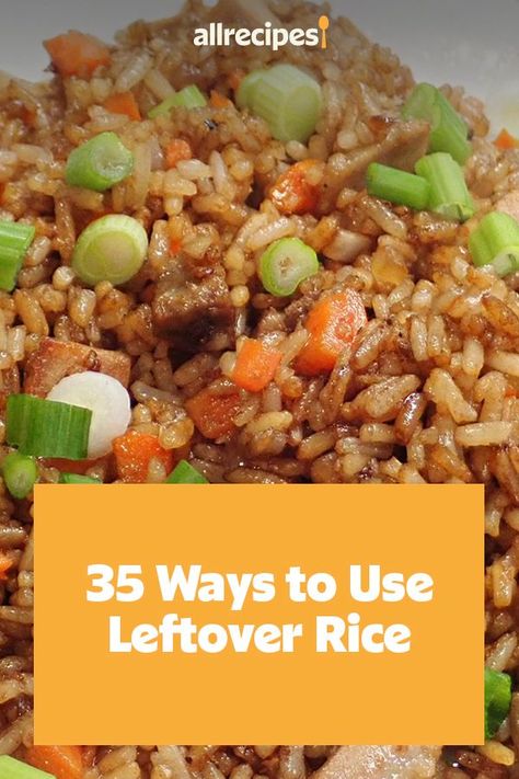 Looking for ways to use leftover rice? Try cooking these quick and easy rice recipes. From fried rice to rice pudding, these rice dishes are quick and easy dinner recipes. Boxed Rice Recipes, How To Make Fried Rice With Leftover Rice, Uses For Leftover Cooked Rice, Already Cooked Rice Recipes, Recipes For Cooked Rice, Reuse Rice Recipe, Recipes Using Cooked White Rice, Leftover Brown Rice Recipes Healthy, Frozen Rice Recipes