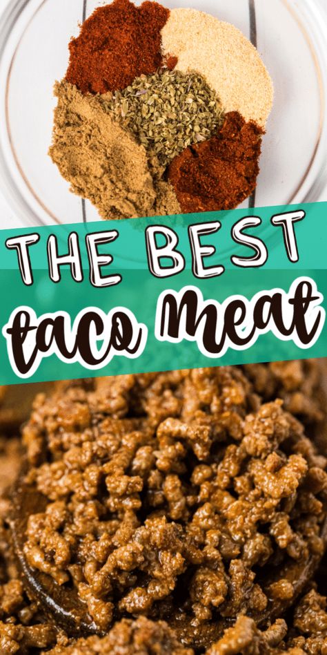 Homemade Taco Meat, Best Taco Meat, Best Taco Meat Recipe, Taco Meat Seasoning, Taco Bell Gift Card, Taco Recipes Ground Beef, Taco Meat Recipe, Beef Taco Seasoning, Beef Tacos Recipes