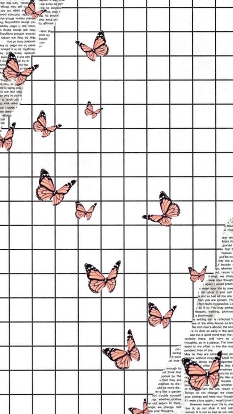 Butterfly Newspaper Aesthetic, Aesthetic Patterns Black And White, Aesthetic Wallpaper Grid, Black And White Newspaper Aesthetic, Cute Grid Wallpaper, White Grid Aesthetic, Black And White Grid Wallpaper, Grids Aesthetic, Grid Background Aesthetic