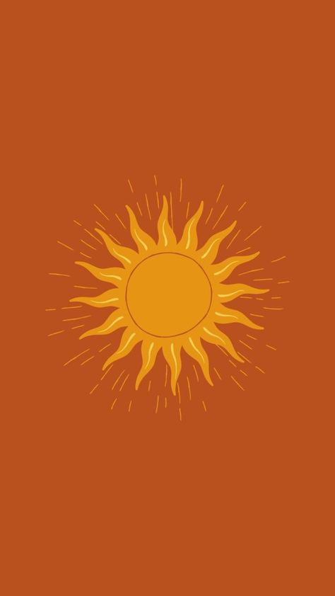 Sun Art Aesthetic, Sun Wallpaper Aesthetic, Aurora Design, Symbol Tattoos, Hippie Wallpaper, Orange Aesthetic, Sun Art, Phone Wallpaper Patterns, Orange Wallpaper