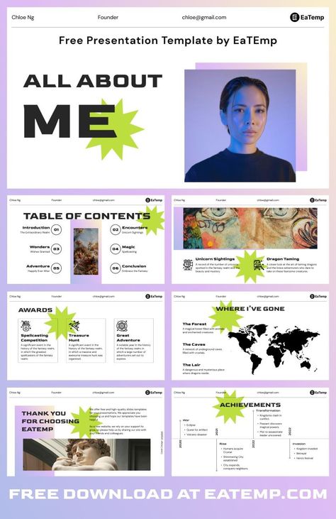 All About Me 13 Ppt About Yourself, Powerpoint About Yourself, Presentation About Myself Ideas, About Me Presentation, About Me Portfolio, Presentation About Myself, Graphic Design Portfolio Presentation, Talk About Yourself, About Me Template