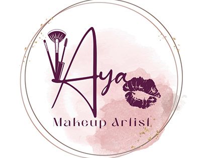 Makeup Artist Logo Design Graphics, Logo Design Graphics, Logo Makeup Artist, Logo Makeup, Design Makeup, Makeup Artist Logo, Artist Logo, Design Graphics, Logo Color