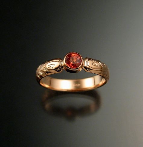 Orange Sapphire Wedding ring 14k rose Gold by stonefeverjewelry Padparadscha Sapphire Ring, Sapphire Wedding Ring, Orange Ring, Orange Jewelry, Sapphire Wedding Rings, Padparadscha Sapphire, Sapphire Wedding, Orange Sapphire, Jewelry Lookbook