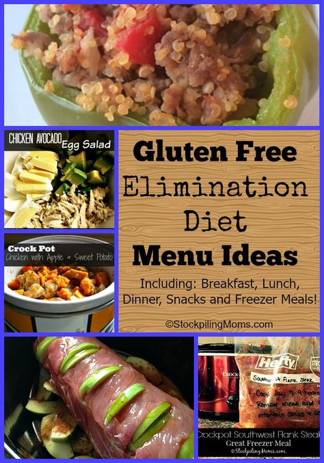 Gluten Free Elimination Diet Menu Ideas