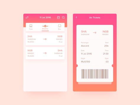 E-Ticket by Alucard #Design Popular #Dribbble #shots E Ticket Design, Form Design Web, App Wireframe, E Ticket, Brochure Design Creative, Ui Design Trends, Navigation Design, Boarding Passes, App Interface Design