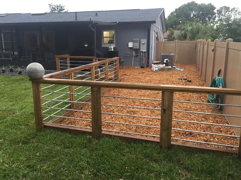 Dog Pins Outside Ideas Backyards, Outdoor Dog Sanctuary, Dog Run Garage Ideas, Dog Space Ideas Outdoors, Dog Run In Backyard, How To Make A Dog Run Outdoors, Split Yard For Dog, Dog Run Side Yard Fence Ideas, Small Dog Pen Ideas Outdoor