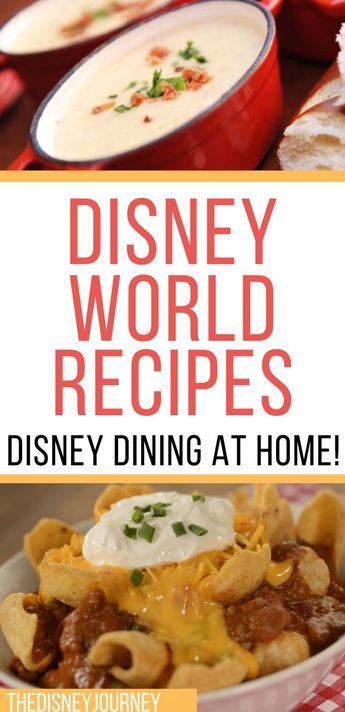 Disney Birthday Party Food Ideas, Take Out Copycat Recipes, Disney Restaurant Recipes, Disney Snacks Recipes, Food Recipes Disney, Disney Food Recipes Dinner, Disney Food Copycat Recipes, Disney Soup Recipes, Disney World Recipe