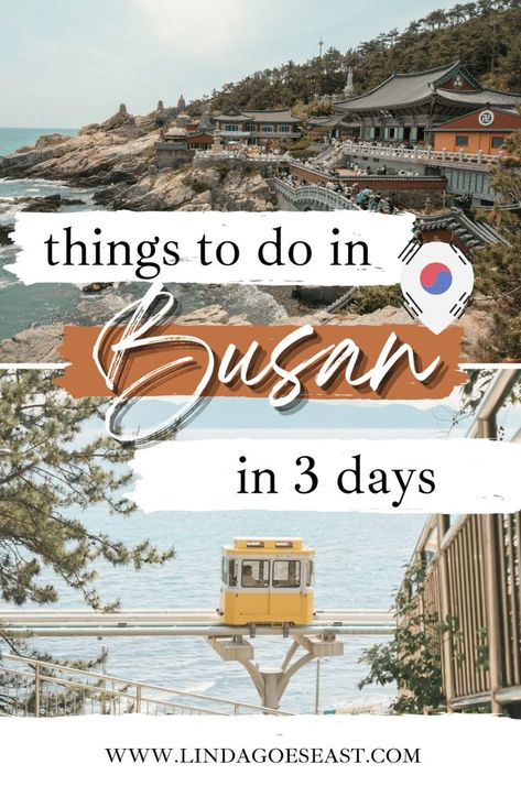 Looking for a Busan itinerary that ticks all the boxes? Look no further! 2 or 3 days in Busan is a great amount of time to see the city and this Busan itinerary will help you make the most out of every minute. 2 Weeks In South Korea, South Korea Must See, South Korea Itinerary Two Weeks, Busan Bucket List, Things To Do In Busan, Trip To South Korea, Busan Outfit, Busan Itinerary, South Korea Destinations