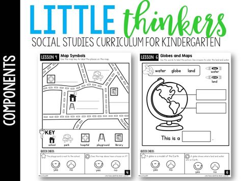 Little Kindergarten Social Studies Thinkers UNIT 5: OUR WORLD – Mrs Jones's Class Units For Kindergarten, Kindergarten Social Studies Lessons, Teaching Maps, Preschool Social Studies, For Kindergarten, Araling Panlipunan, Social Studies Notebook, Social Studies Curriculum, Kindergarten Social Studies