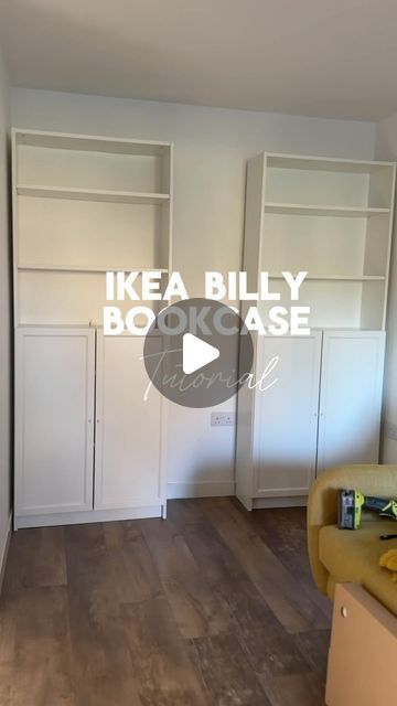 Bin Primer, Ikea Hack Bookcase, Ikea Hack Living Room, Living Room Hacks, Bookcase Hack, Billy Ikea, Ikea Built In, Billy Bookcases, Billy Bookcase Hack