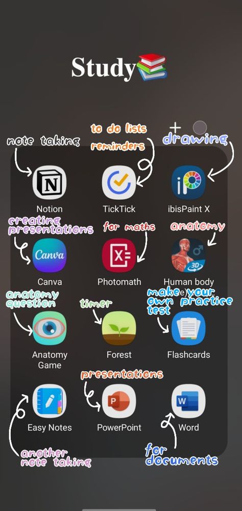 #apps #appsorganization #school #schoolprojects #hacks
#usefullifehacks Apps For Revision, Studying Apps Middle School, Applications For Study, Good School Apps, Flashcards App For Studying, Ios Apps To Download, Study Tips Apps, Apps To Use For Studying, Apps To Download For School