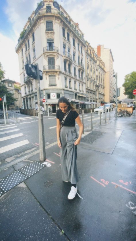 #lyon #france #dazzcam #filmaesthetic Lyon France Outfit, France Outfits, Lyon France, Film Aesthetic, Lyon, France, Pants, Trousers