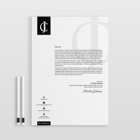 University Letterhead Design, Letterhead Design Branding Luxury, Letterhead Layout Design, Elegant Stationery Design, Graphic Design Letterhead, Letter Head Design Idea, Branded Letterhead, Company Paper Design, Letter Heads Design Creative