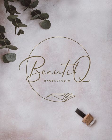 Logo // BeautiQ // Nail Studio // Nagelstudio // Beauty // nails // nail polish // design mosstudio Desain Salon Kuku, Nails Nail Polish, Salon Logo Design, Design Studio Logo, Nail Salon Design, Graphisches Design, Beauty Salon Logo, Nail Logo, Beautiful Logos Design