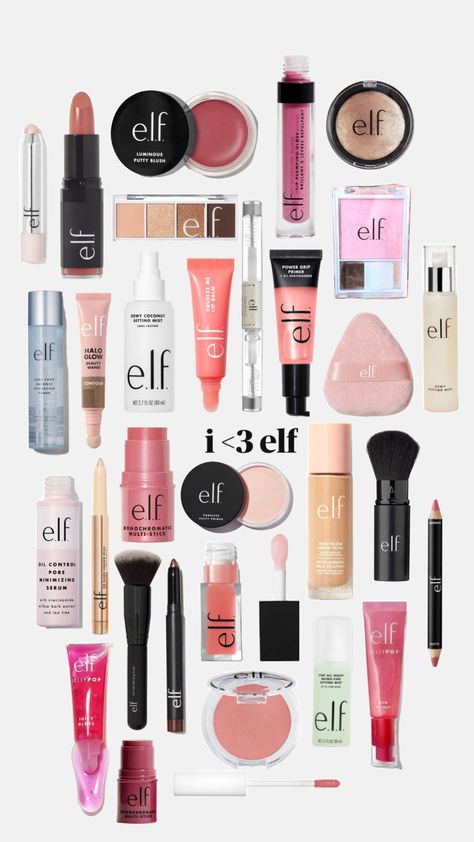 i love elf makeup Makeup Organizer Ideas, Elf Products, Preppy Makeup, Makeup Order, Makeup Bag Essentials, Organizer Ideas, Makeup Supplies, Makeup Help, Flawless Makeup Application