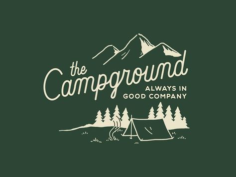 The Campground by Ben Kocinski #Design Popular #Dribbble #shots Logo Camping, Bd Design, Camp Ground, Special Logo, Camp Logo, Outdoor Logos, Outdoor Stickers, Minimalist Logo Design, 로고 디자인