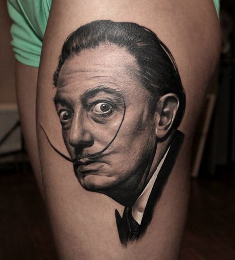 Potrait Tattoo, Best Tattoo Ideas For Men, Photo Realism Tattoo, Dali Tattoo, Mujeres Tattoo, Japan Tattoo Design, Best Tattoo Ideas, Tattoo Ideas For Men, Tatuaje A Color