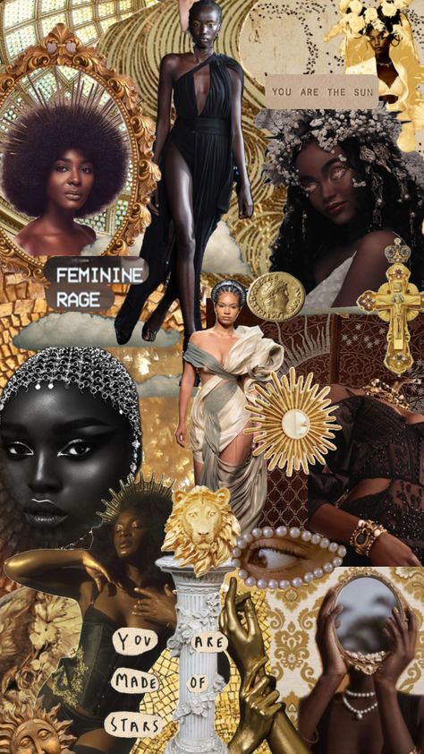 Black goddess #goddess #ethereal #sensual #feminine #gold #blackwomen Black Goddess Outfit, Black Earth Goddess, Goddess Outfit Aesthetic, Earth Goddess Aesthetic, Black Goddess Aesthetic, Ethereal Black Women, Aesthetic Types, Goddess Outfit, Goddess Aesthetic