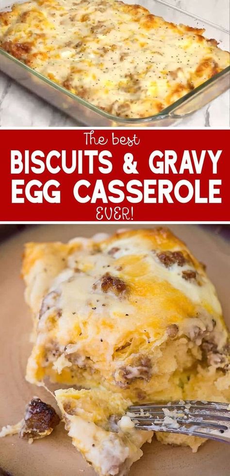 Sausage And Egg Breakfast Casserole, Sausage And Egg Breakfast, Egg Breakfast Casserole, Best Biscuits And Gravy, Gravy Casserole, Gut Diet, Best Biscuits, Biscuits And Gravy Casserole, Biscuits Gravy